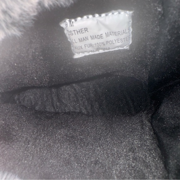 Weatherproof Esther Black Fur Lined Boots Sz 9 Brand New In Box - Picture 9 of 10